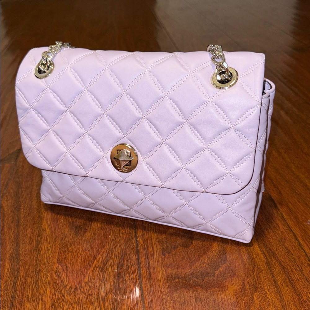 Kate Spade Quilted shoulder bag lilac NWT